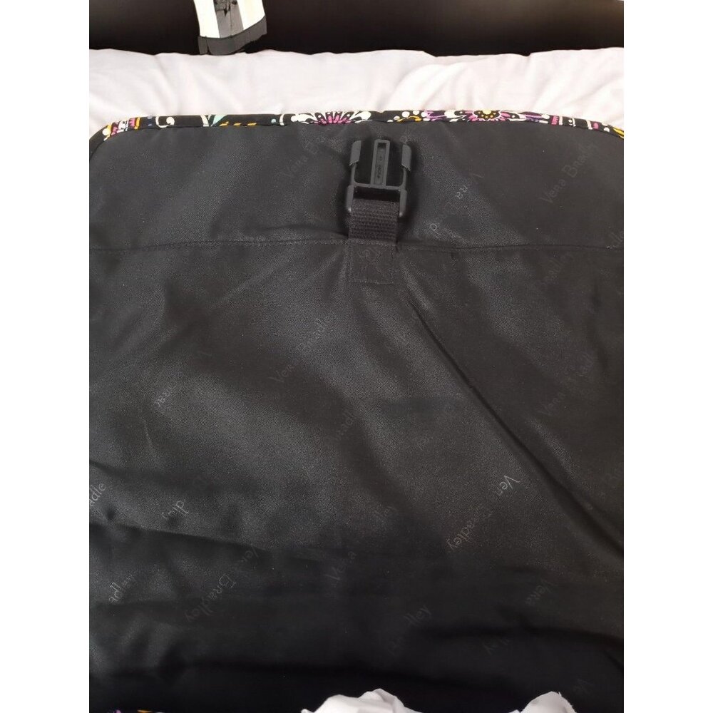 Vera Bradley Black Paisley Foldover Laptop Book Bag. - Picture 13 of 16